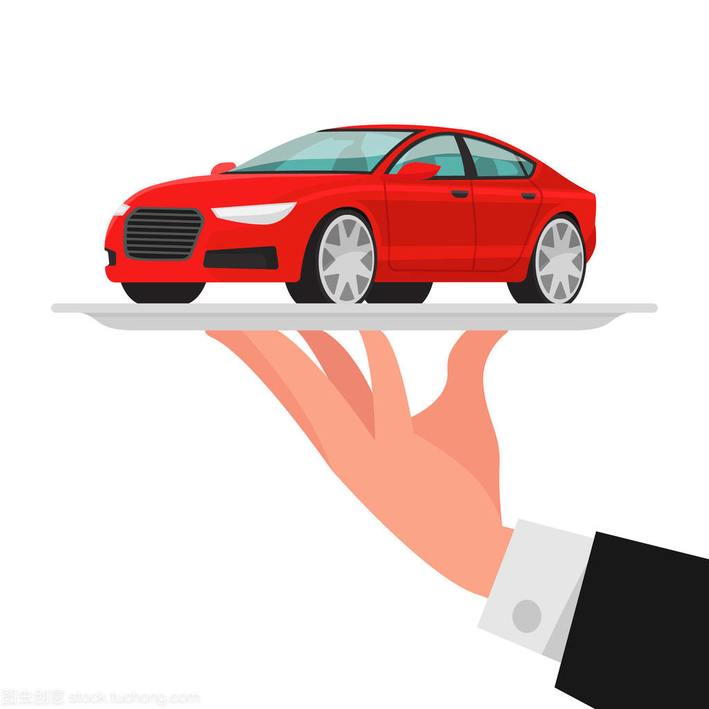 托盤上的紅色轎車 探索汽車服務與網絡科技的創新融合
